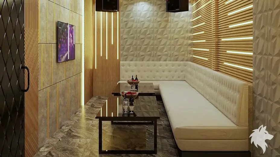 대리석 바닥 복도형 룸