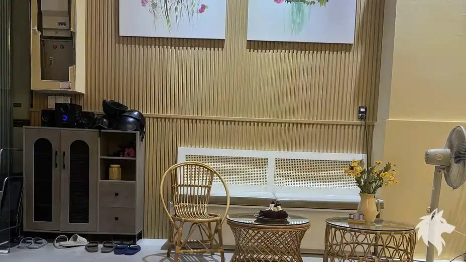 아늑한 라탄 대기실