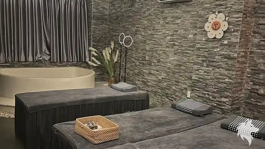 욕조가 있는 프라이빗 마사지실