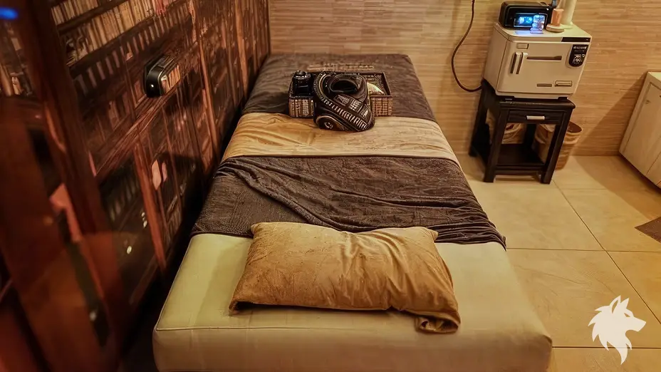 차분한 분위기의 마사지실