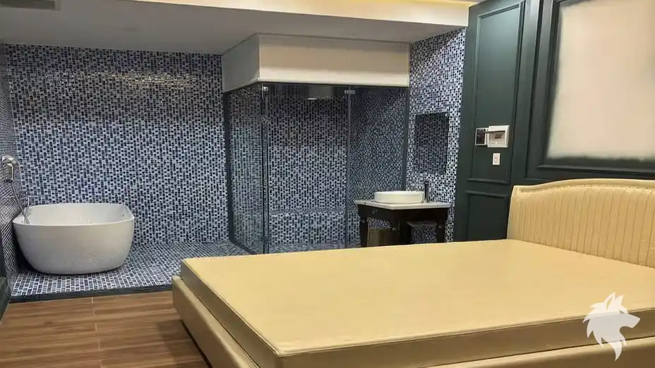 독립형 욕조 객실